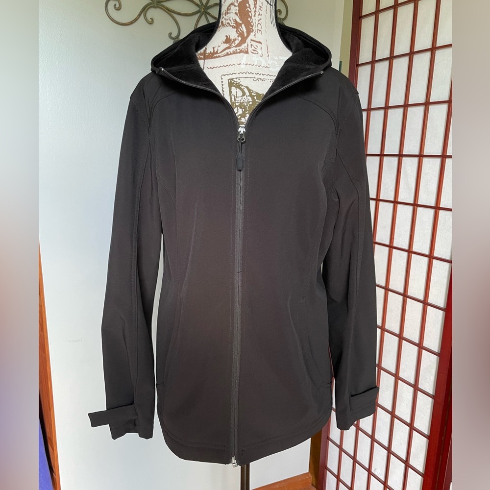 Falls Creek Black Zip-Up Hoodie Jacket, Size XL